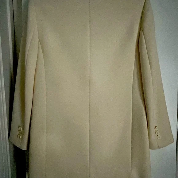 XS ZARA Ivory White Double Breasted Blazer Fully Lined - Picture 2 of 9